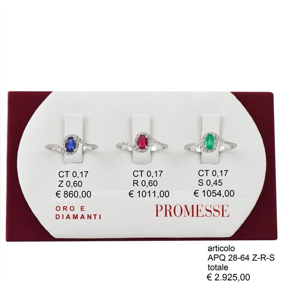 Anello Promesse Donna in Oro bianco APQ2864Z - APQ2864Z